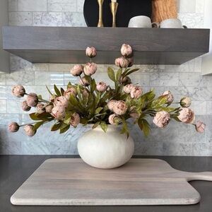 6 Ashland by Michaels Tan Peony Stems